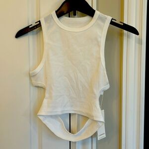 White crop tank